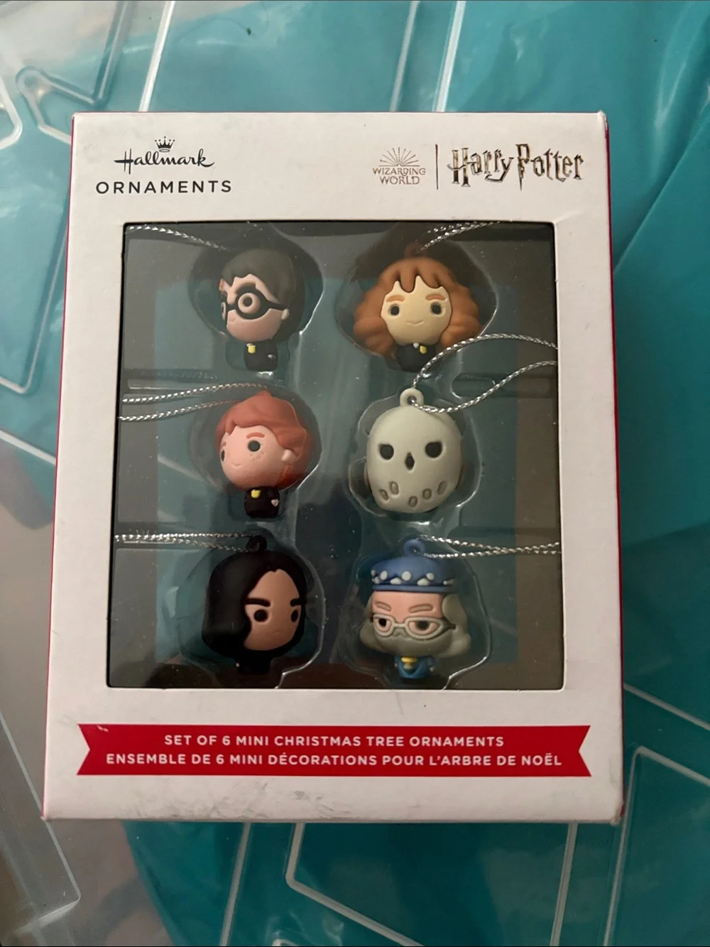 Hallmark Harry Potter Mini Character Ornaments - Black, White, Blue, Brown, Tan